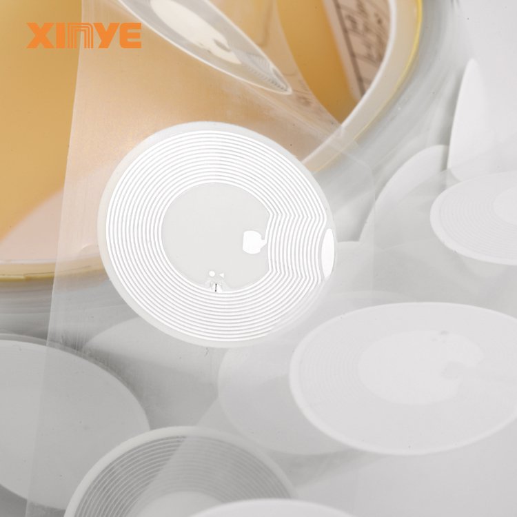 Customized size 13.56MHz NFC tag ntag213 ntag215 ntag216 wet inlay dry inlay roll sticker label