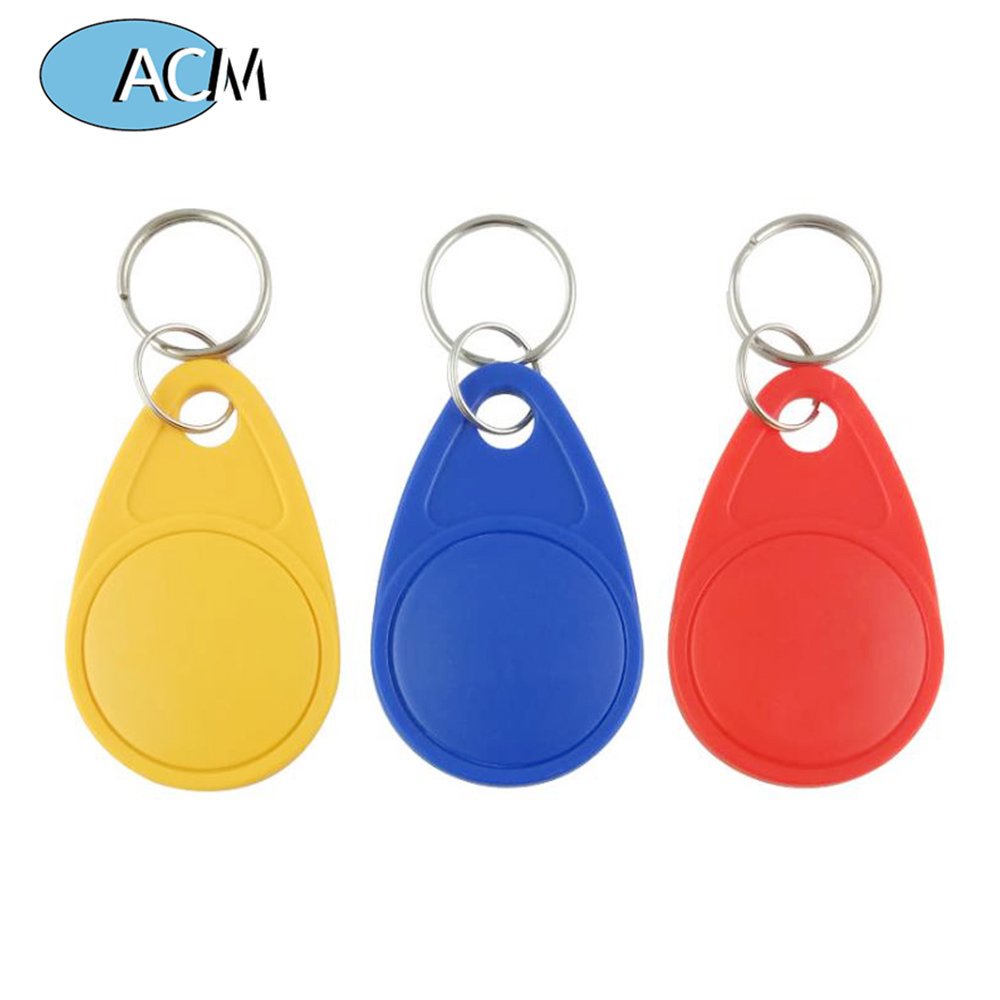 key tag with 125Khz for access control system rfid keyfob nfc ABS Plastic Keychain color optional keyfob
