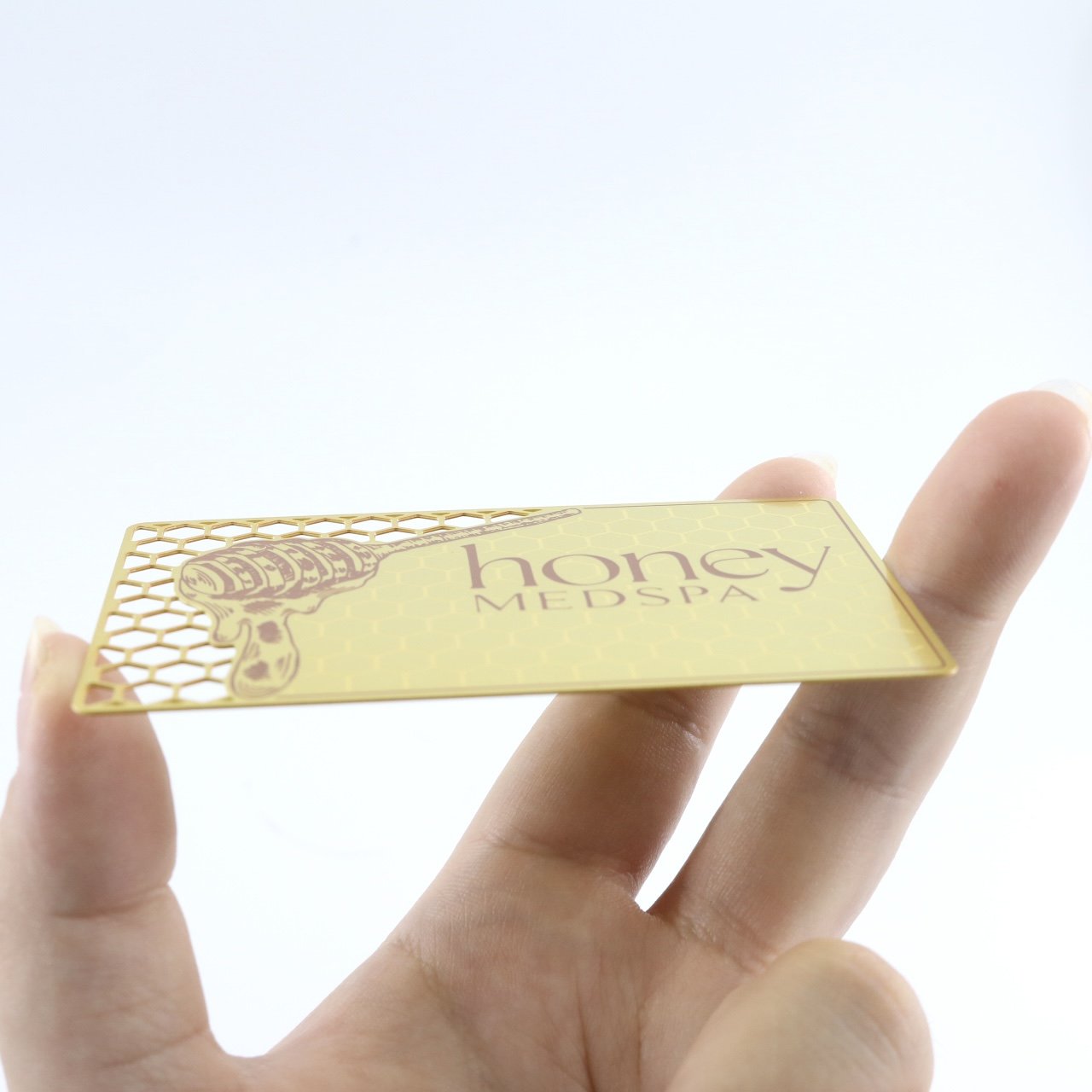 Factory custom any shape NFC tech embossing Metal Business Card For Laser Printer metal crafts