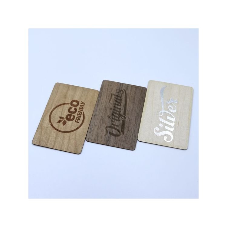 Excellent Quality Wooden bamboo Card nfc Wood Card custom business RFID card