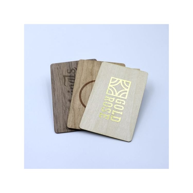 Excellent Quality Wooden bamboo Card nfc Wood Card custom business RFID card
