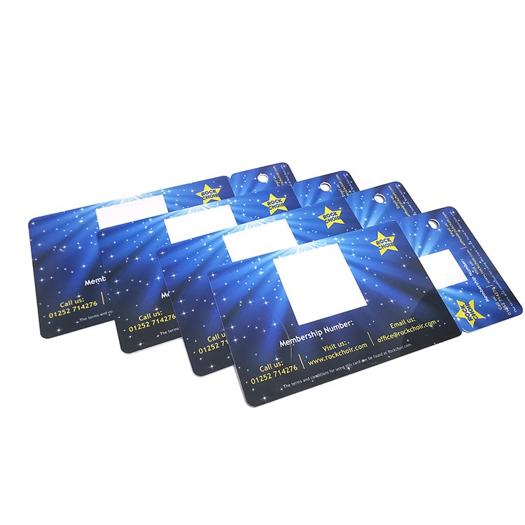 Customizable 4-in-1 Plastic Combo Card 3-Up VIP Membership Snap off Magnetic Stripe Card
