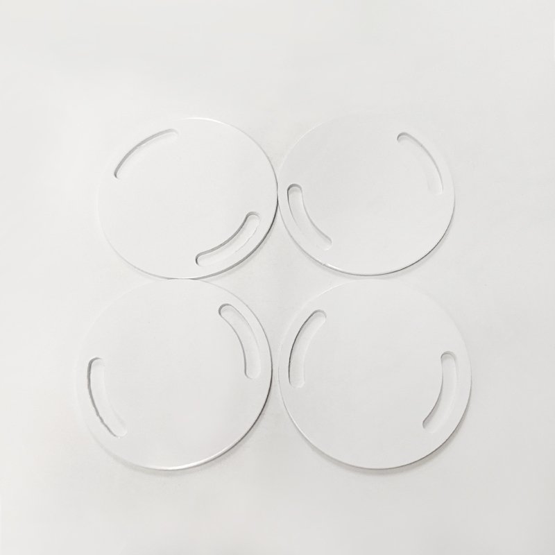 Free Sample PVC/PET Rfid LF 125Mhz card Rfid punch holes Round Coin tag for access control