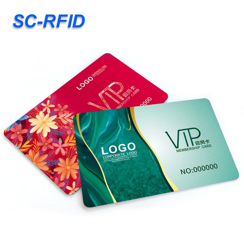 Custom logo card luxury business card with gold sliver number printed plastic VIP membership card