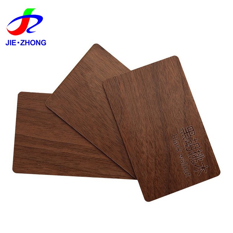 ECO Friendly Laser Engraved RFID NFC Blank Basswood/Bamboo/Maple Wooden Visiting Card