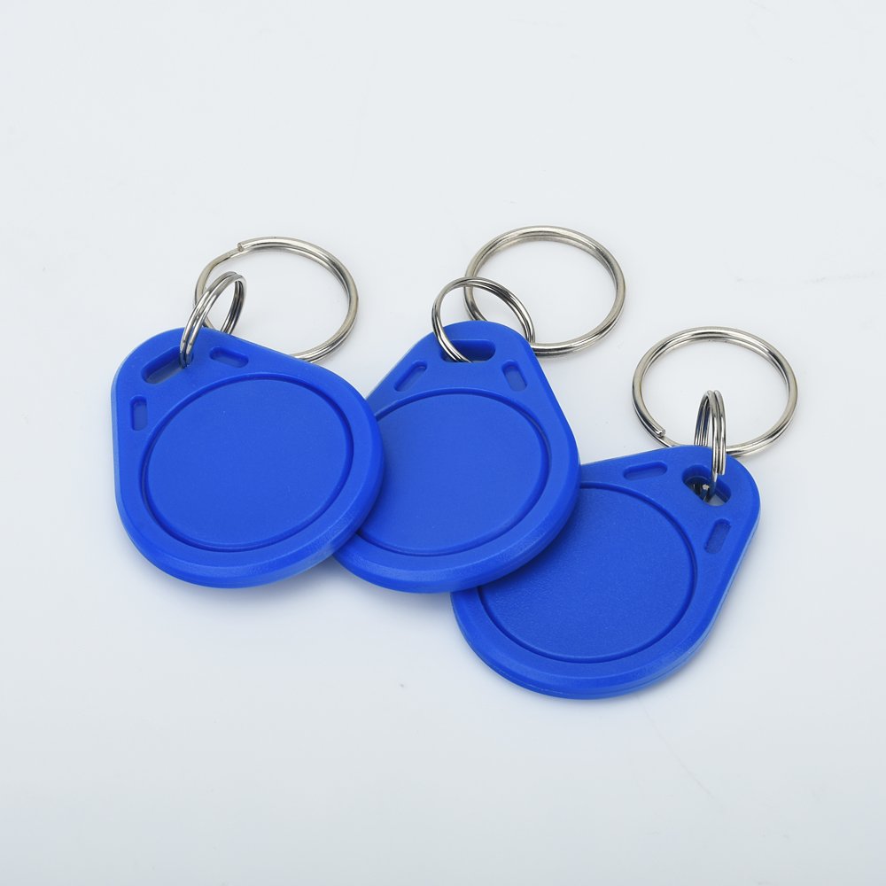 Frequency 13.56Mhz IC keychain access card Waterproof PET smart swipe key chain hotel door electronic door control