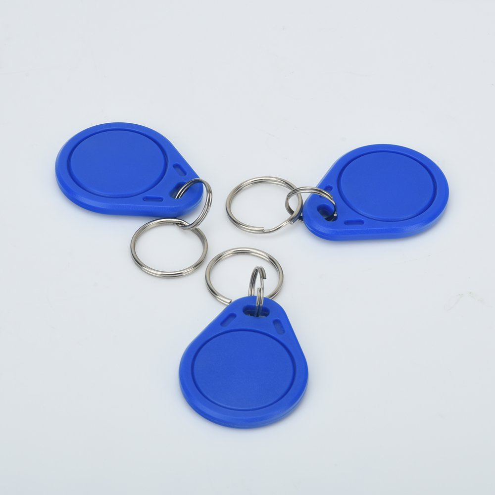 Frequency 13.56Mhz IC keychain access card Waterproof PET smart swipe key chain hotel door electronic door control