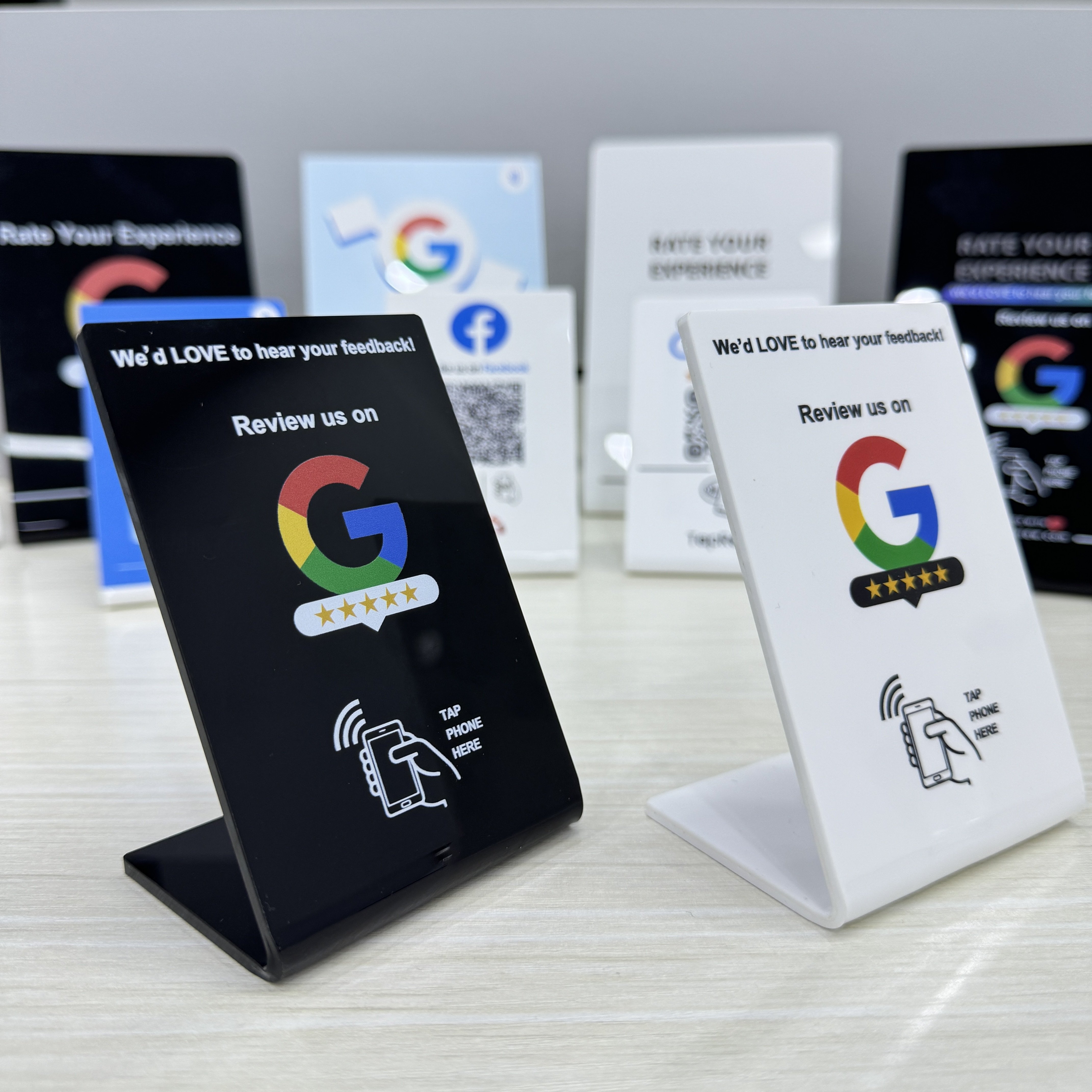 Google Contctless Review Card Printed Nfc Cards Google Nfc Rfid Google Review Social Cards