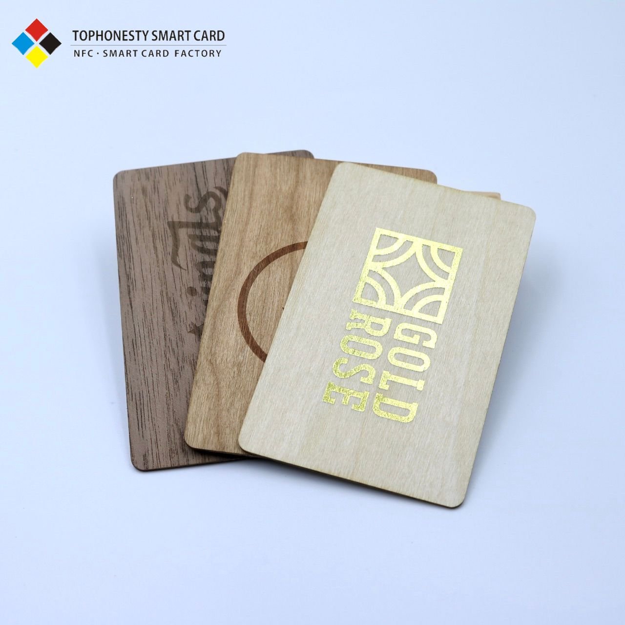 Customized Eco-friendly NFC RFID Business & Hotel Key Card Laser Engraved Black Walnut Wooden Card with Custom Carving & Logo