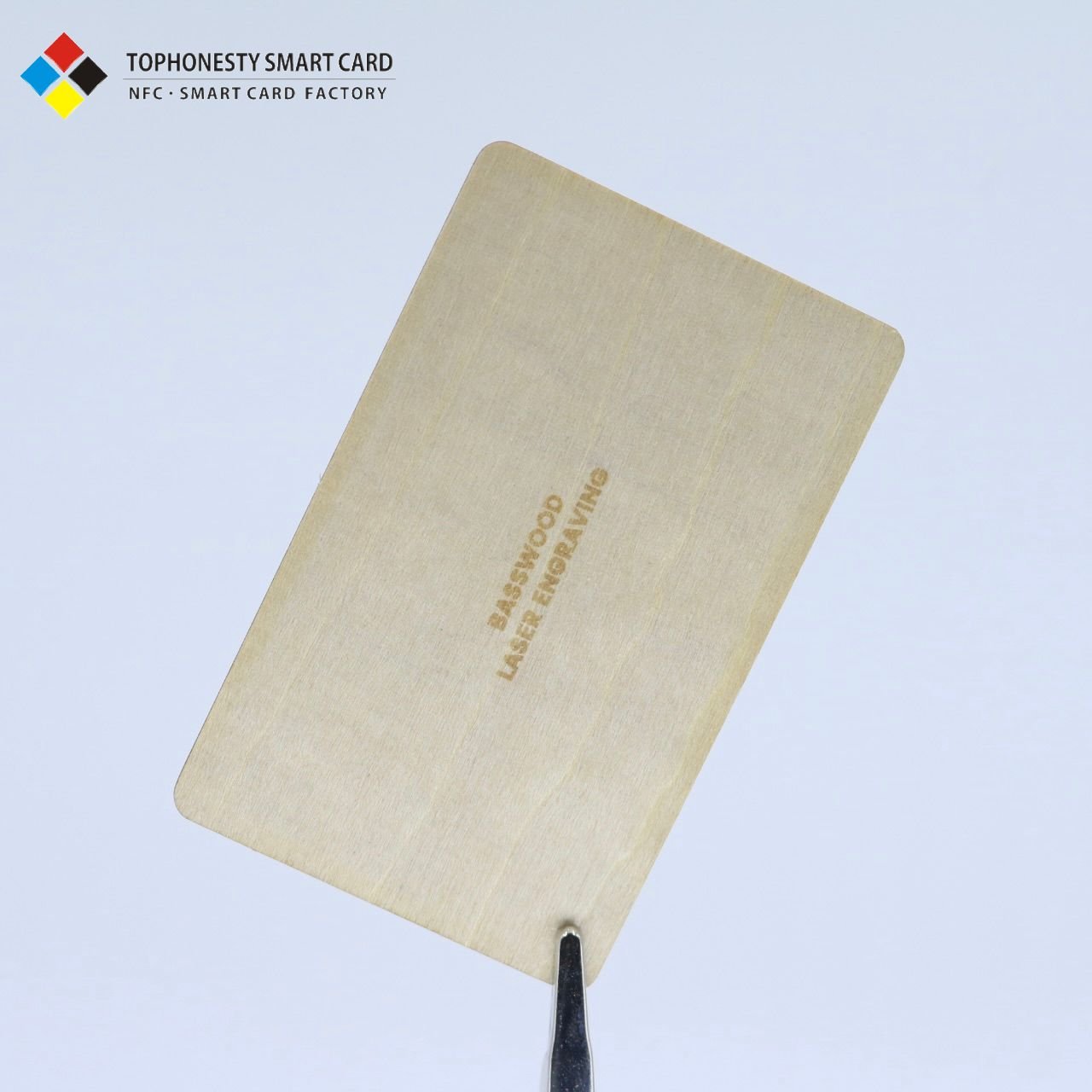 Customized Eco-friendly NFC RFID Business & Hotel Key Card Laser Engraved Black Walnut Wooden Card with Custom Carving & Logo