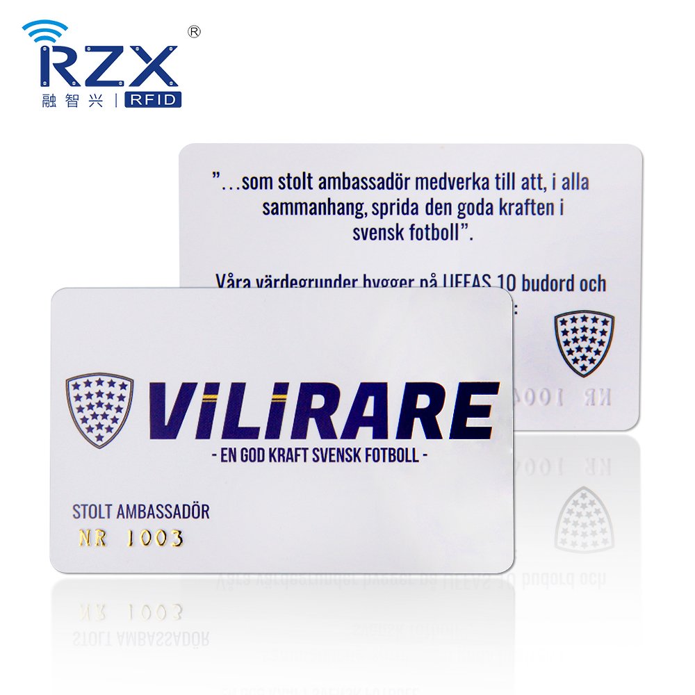 NFC smart card 13.56MHz RFID access control card for identification