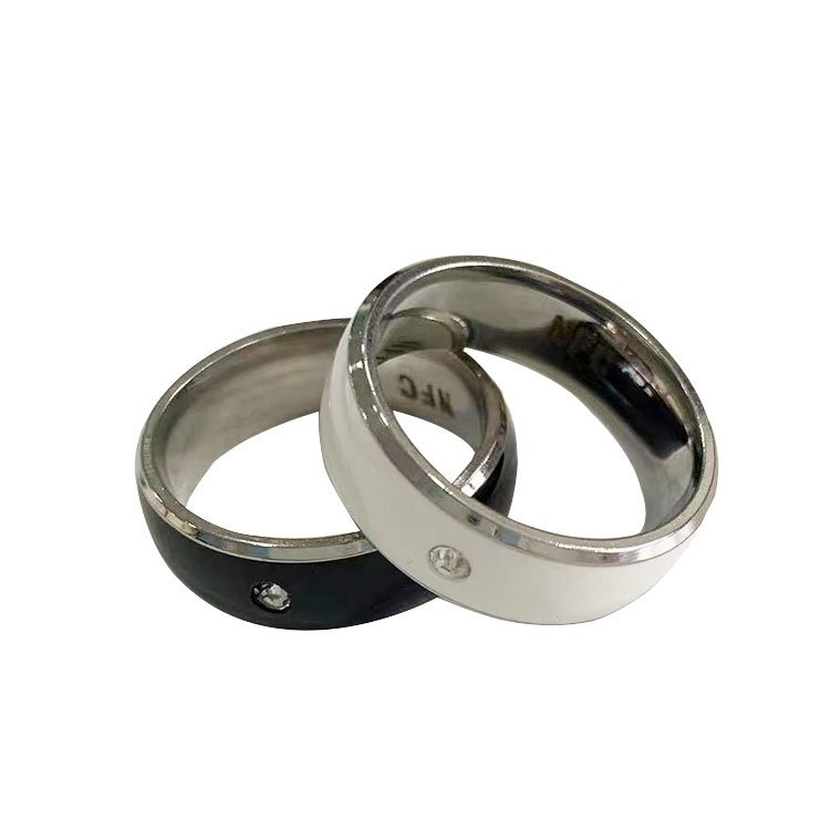 213 216 Metal NFC Custom Ring Smart RFID Ceramic Ring NFC Card Printing Wearable Finger Smart NFC Ring