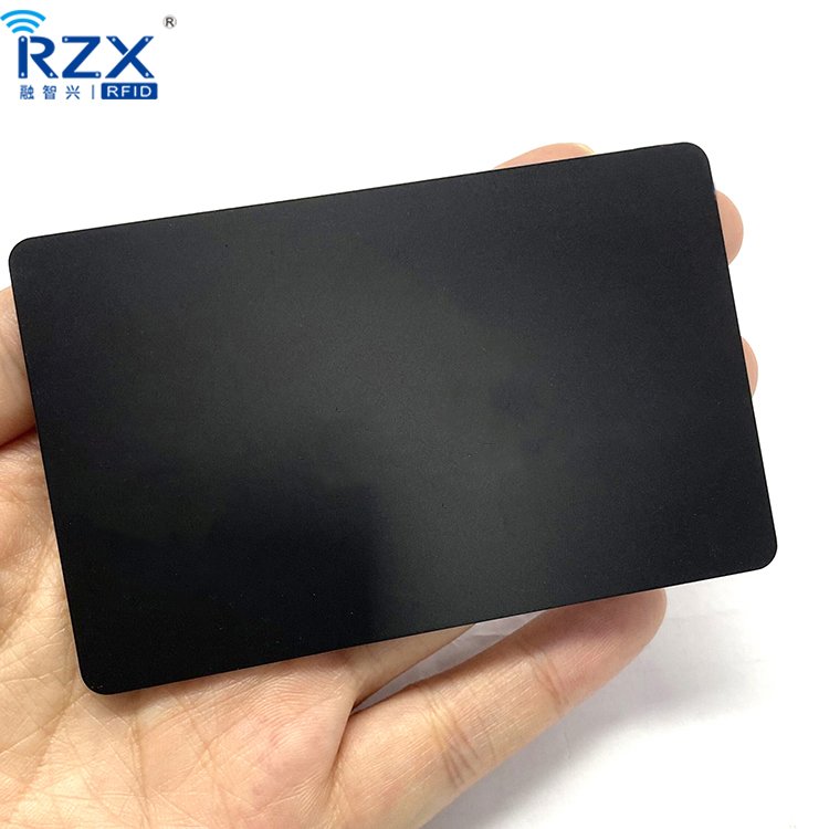 Custom Logo Black PVC Material RFID Matte NFC Card