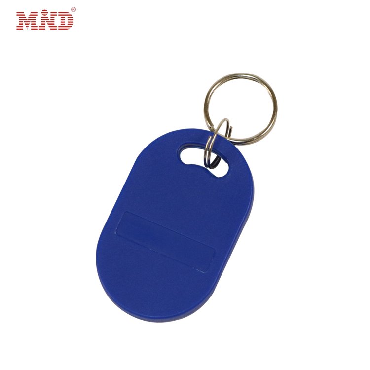 13.56MHZ Number Printing NFC keyfob key Rfid Metal Frame nfc Keychain access control keyfob