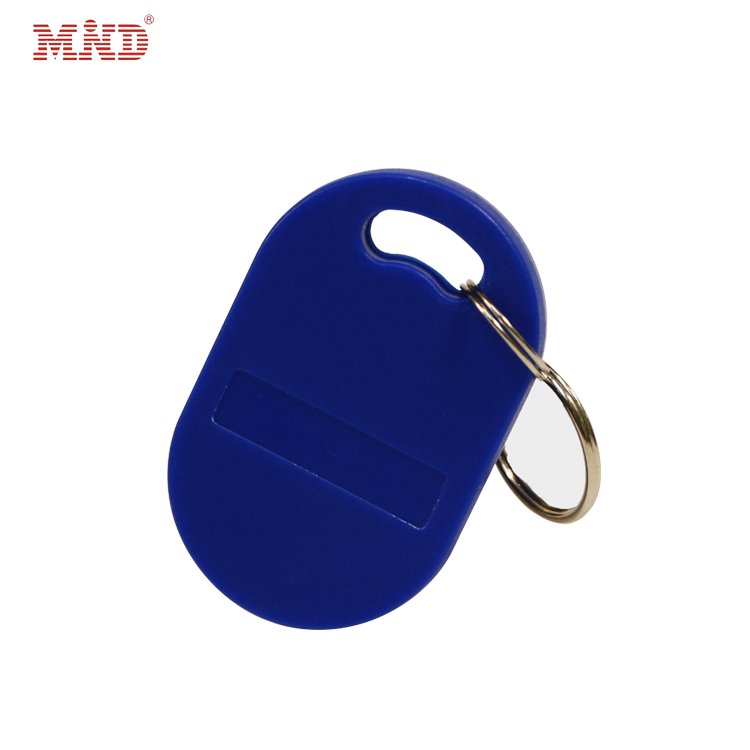 13.56MHZ Number Printing NFC keyfob key Rfid Metal Frame nfc Keychain access control keyfob