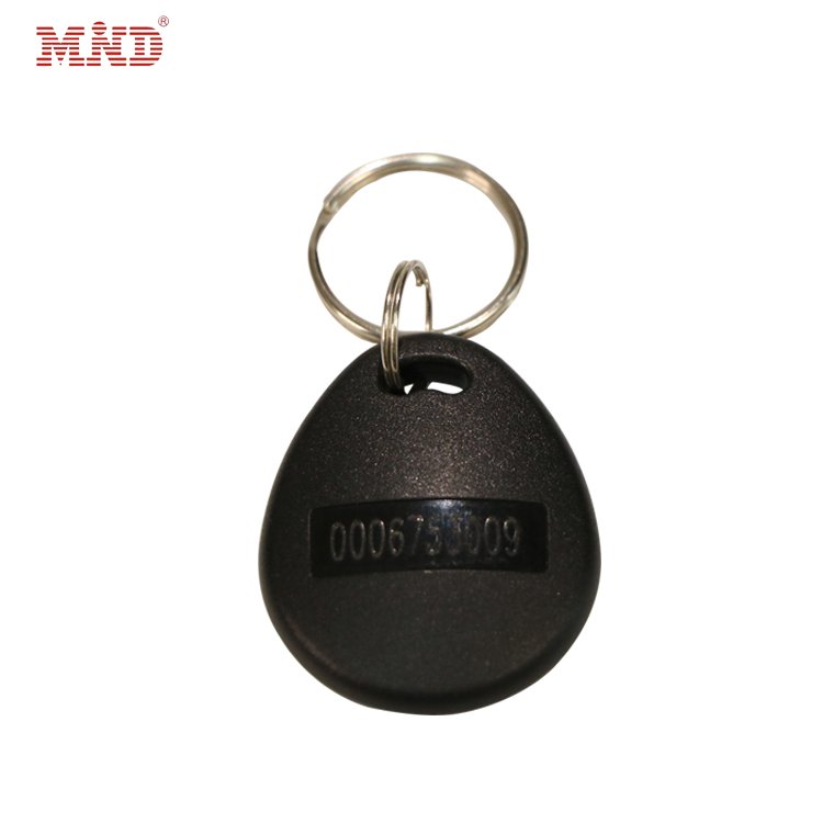 13.56MHZ Number Printing NFC keyfob key Rfid Metal Frame nfc Keychain access control keyfob