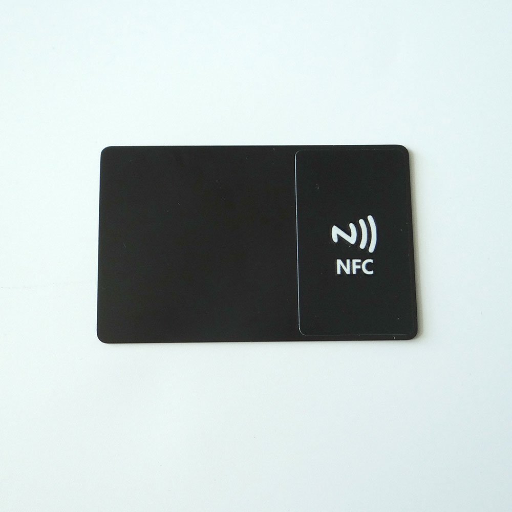 Dropshipping N216 chip 888 byte memory NFC Chip Matt Black Gold / Silver NFC Metal Business Card for social media project