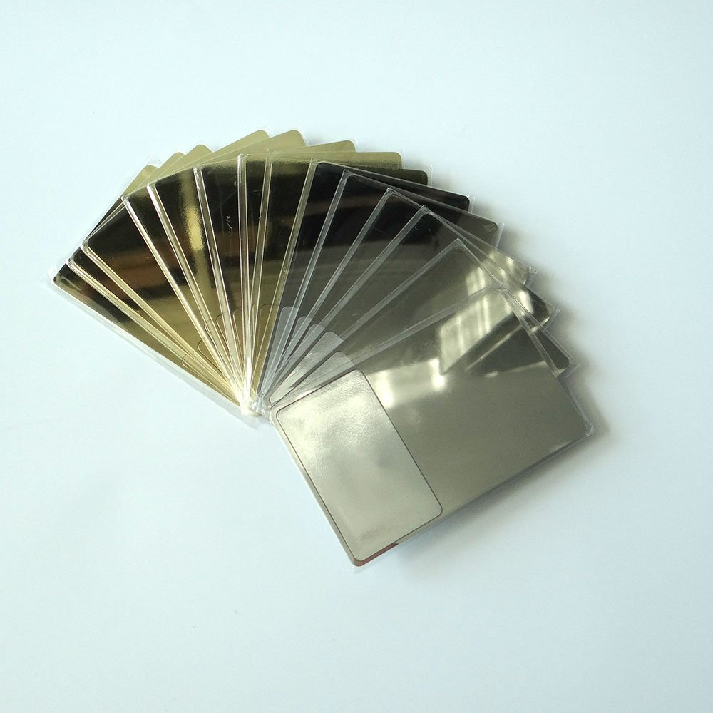 Dropshipping N216 chip 888 byte memory NFC Chip Matt Black Gold / Silver NFC Metal Business Card for social media project