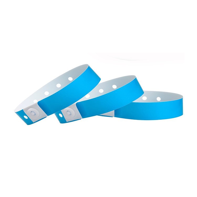 Disposable RFID Paper Printed Event Wristband NFC Full Color Bracelet 13.56MHz DuPont Paper Wristband for Festivals