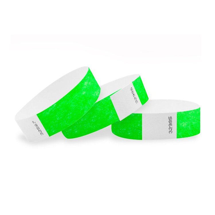Disposable RFID Paper Printed Event Wristband NFC Full Color Bracelet 13.56MHz DuPont Paper Wristband for Festivals