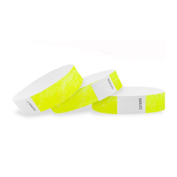 Disposable RFID Paper Printed Event Wristband NFC Full Color Bracelet 13.56MHz DuPont Paper Wristband for Festivals