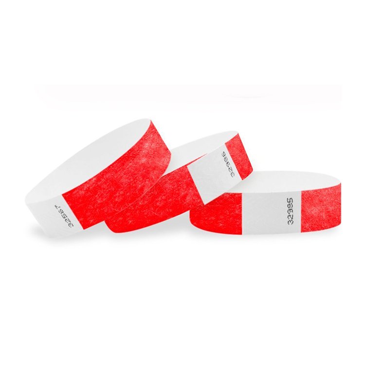 Disposable RFID Paper Printed Event Wristband NFC Full Color Bracelet 13.56MHz DuPont Paper Wristband for Festivals