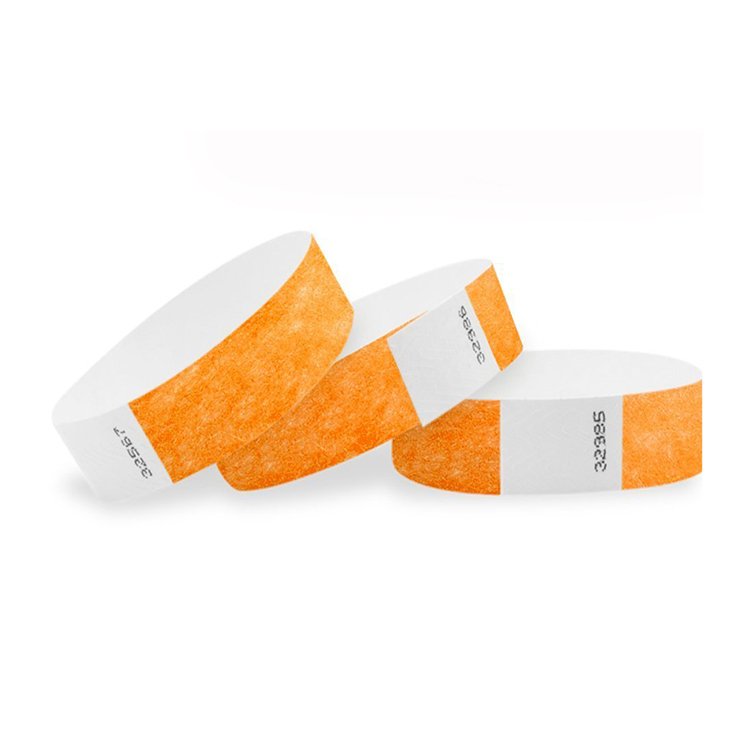 Disposable RFID Paper Printed Event Wristband NFC Full Color Bracelet 13.56MHz DuPont Paper Wristband for Festivals
