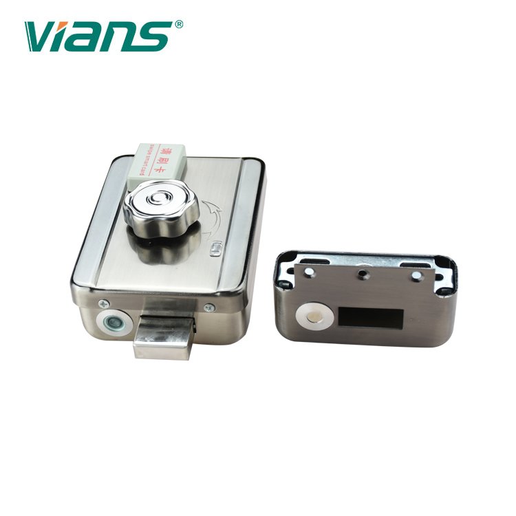 Door Security Access Electric Door Lock With Swiping Card Single Cylinder