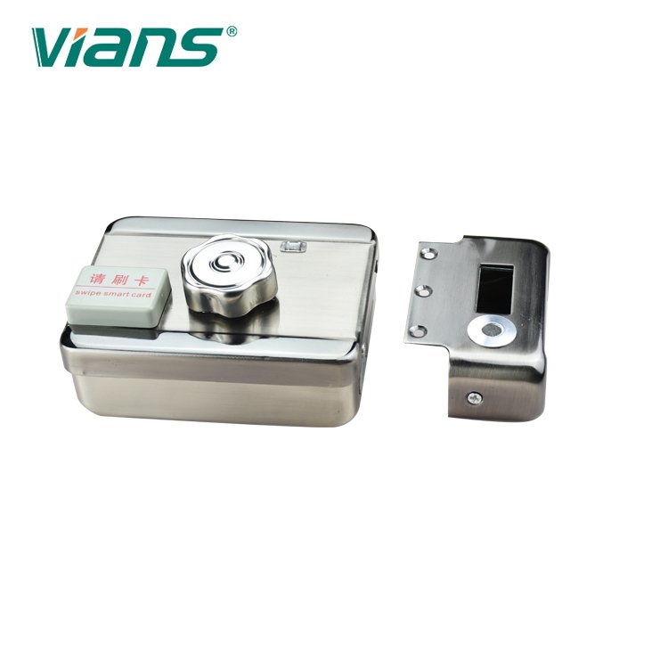 Door Security Access Electric Door Lock With Swiping Card Single Cylinder