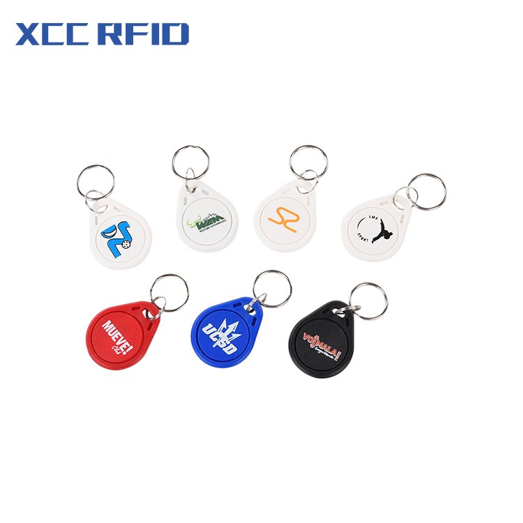 Wholesale Proximity Access Control Keyfob Tag 125KHz LF TK4100 T5577 / 13.56MHz Rewritable RFID Keyfob