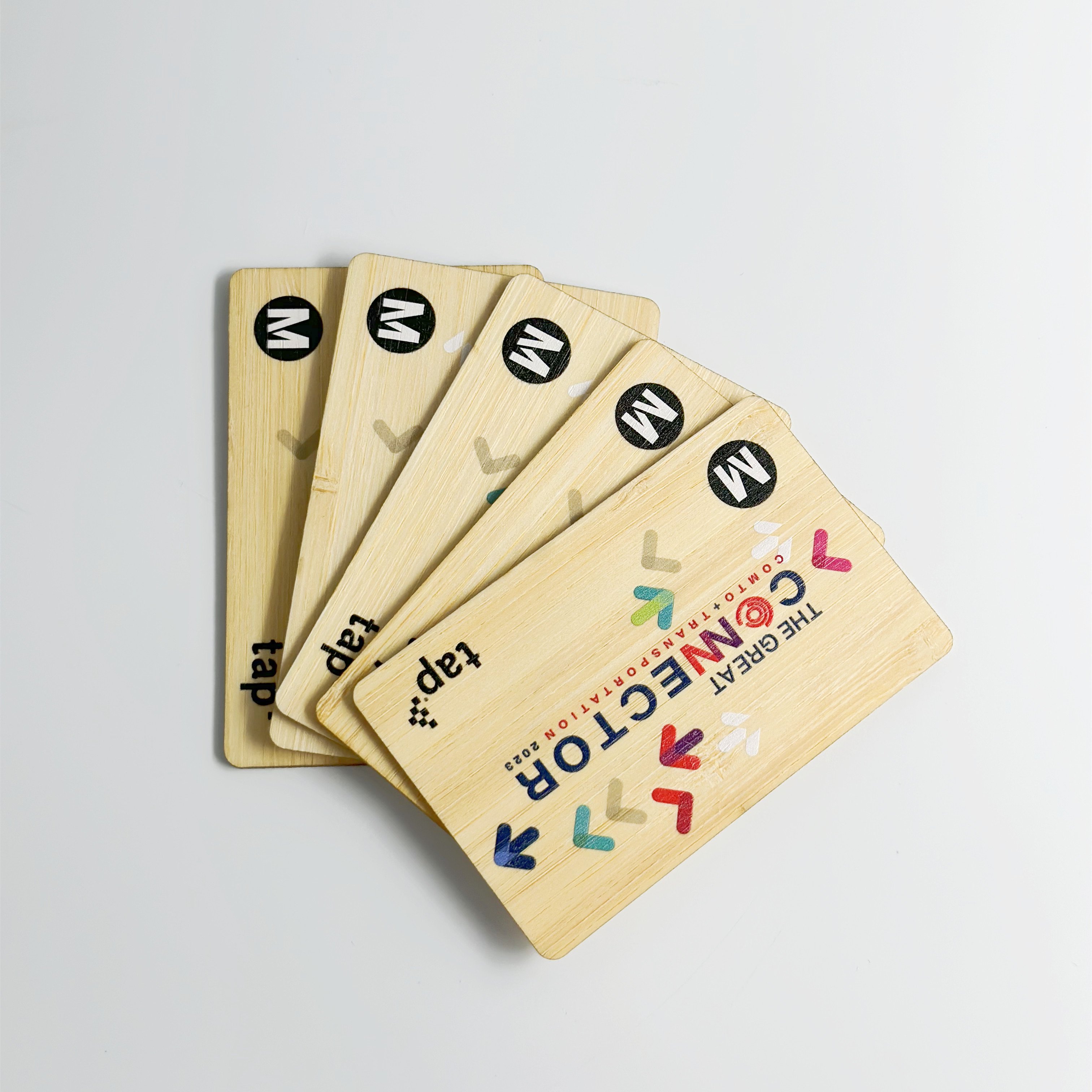 Custom Recyclable Printable RFID Smart Card Access Control Card 13.56Mhz Wooden Business Card Blanks For Laser Engraving
