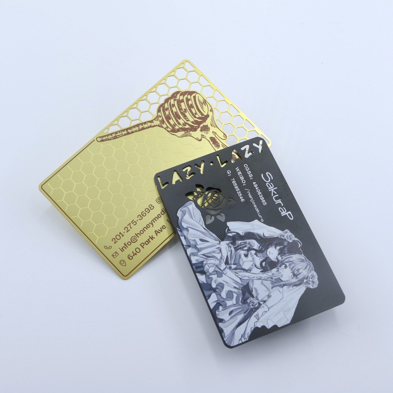 Customizable 24k Mirror Gold Blank Metal Credit Card custom luxury membership cards fashion engraved gold business cards luxury