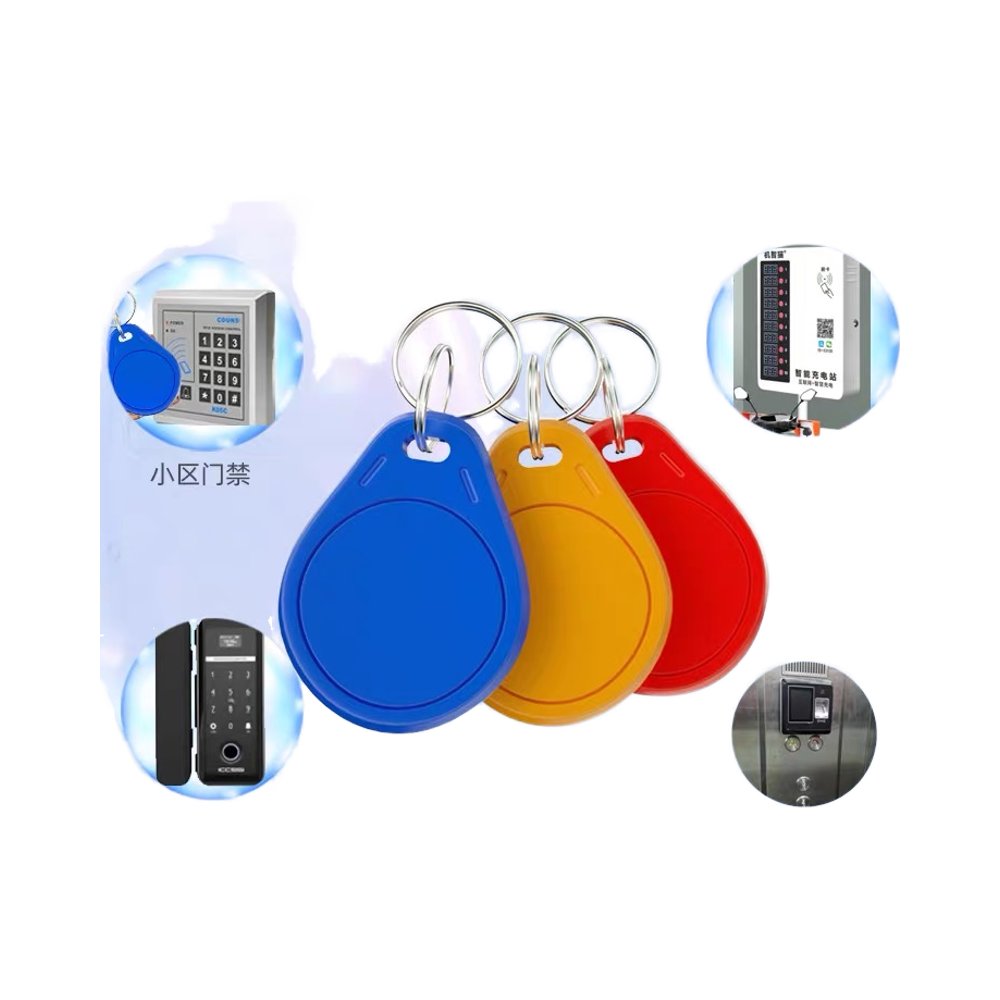 Support Custom Logo Hotel Key Tags ABS metal key fob ABS Rfid Key Fob Tag 125KHz Rewritable RFID Keyfob