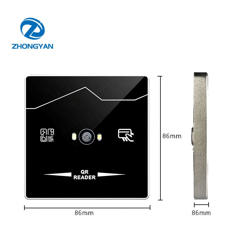 Support Bluetooth OEM NFC 13.56Mhz IC QR Code Reader RFID RS232 RS485 UART Interface QR Code Access Control Reader