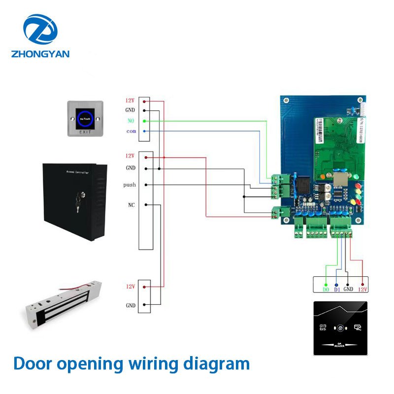 Support Bluetooth OEM NFC 13.56Mhz IC QR Code Reader RFID RS232 RS485 UART Interface QR Code Access Control Reader