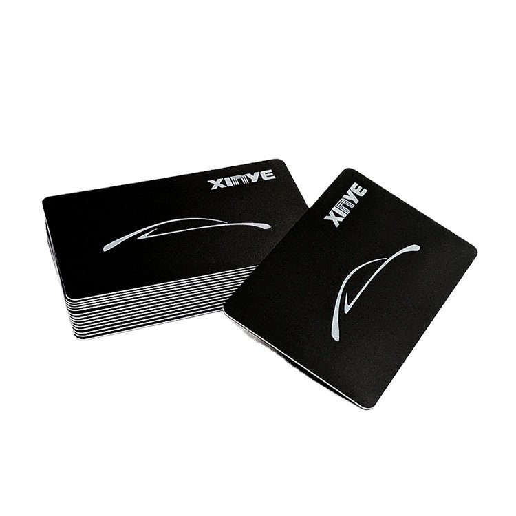 High quality Passive 13.56mhz Black Matte HF PET PVC Des fire chip RFID Vehicle Cards custom logo for Access control