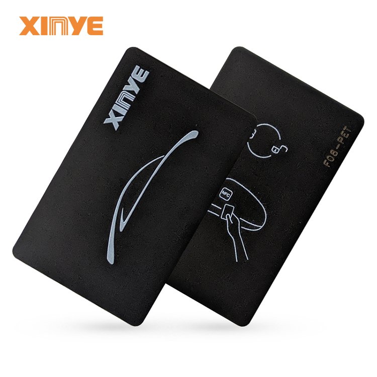 High quality Passive 13.56mhz Black Matte HF PET PVC Des fire chip RFID Vehicle Cards custom logo for Access control