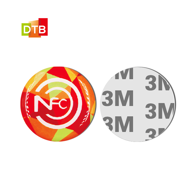 Factory custom NFC Epoxy sticker label PVC card Ntag213/ntag215/ntag216 Chip Epoxy RFID Sticker tag