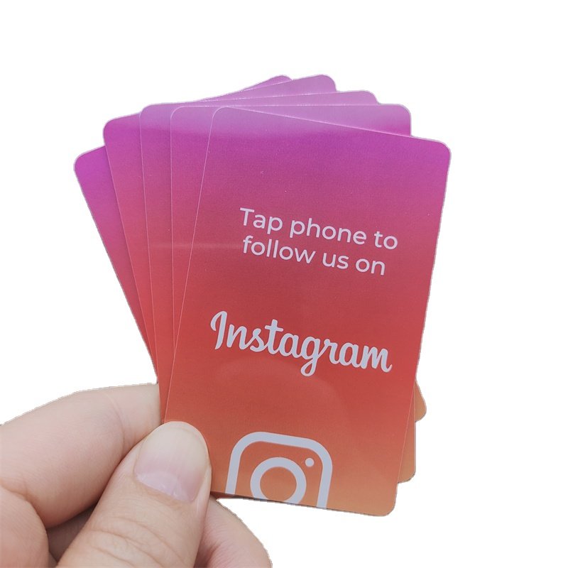 Custom Printed Matte Laminated Contactless NFC Google Review Access Control Card with RFID Secure Entry Contactless Interaction