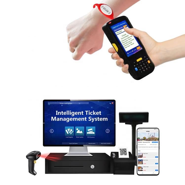 Fingerprint Turnstile Card Reader Face Recognition Access Control Security Swing Gate One-time Tickets trampoline park