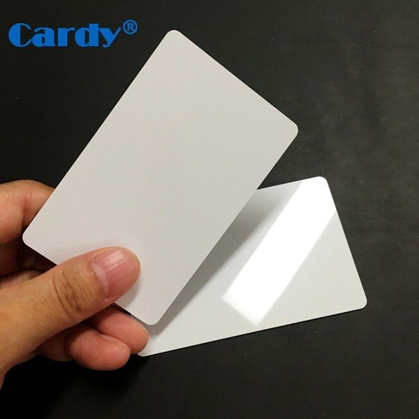 Standard Size 125KHz LF TK4100 Blank White Cards With Glossy Surface