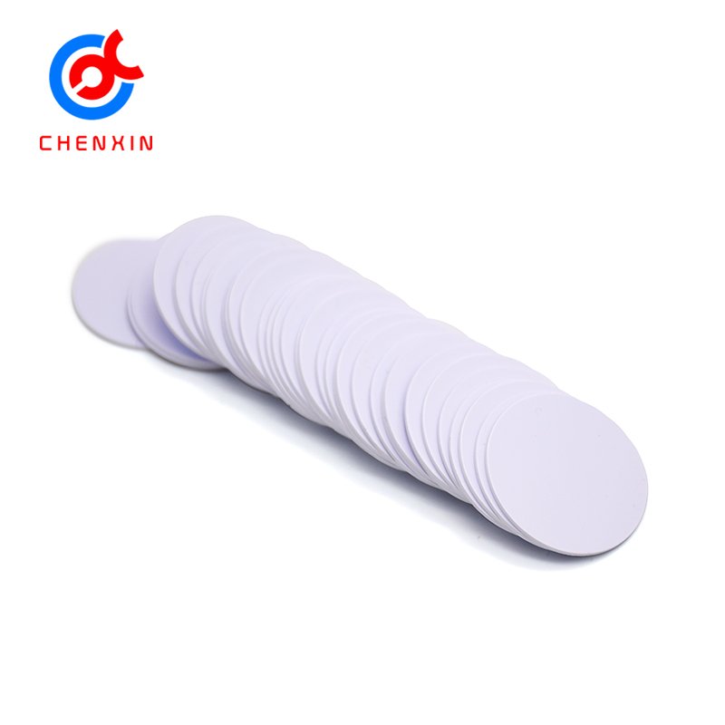 13.56 MHZ HF Card I CODE SLIX ISO 15693 Round Coin Card UID Changeable RFID Tags Block 0 Rewritable