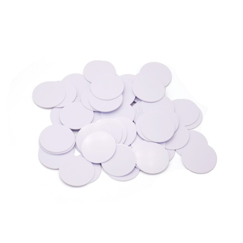 13.56 MHZ HF Card I CODE SLIX ISO 15693 Round Coin Card UID Changeable RFID Tags Block 0 Rewritable