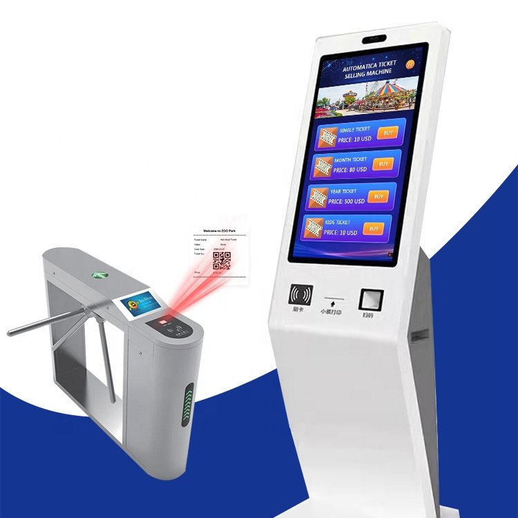 Solution self-service payment smart ticketing system quickest selling qr code wristband software museum machine
