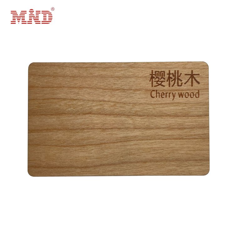 125Khz 13.56Mhz Access Control Hotel Key Card RFID NFC Wooden Chip Card