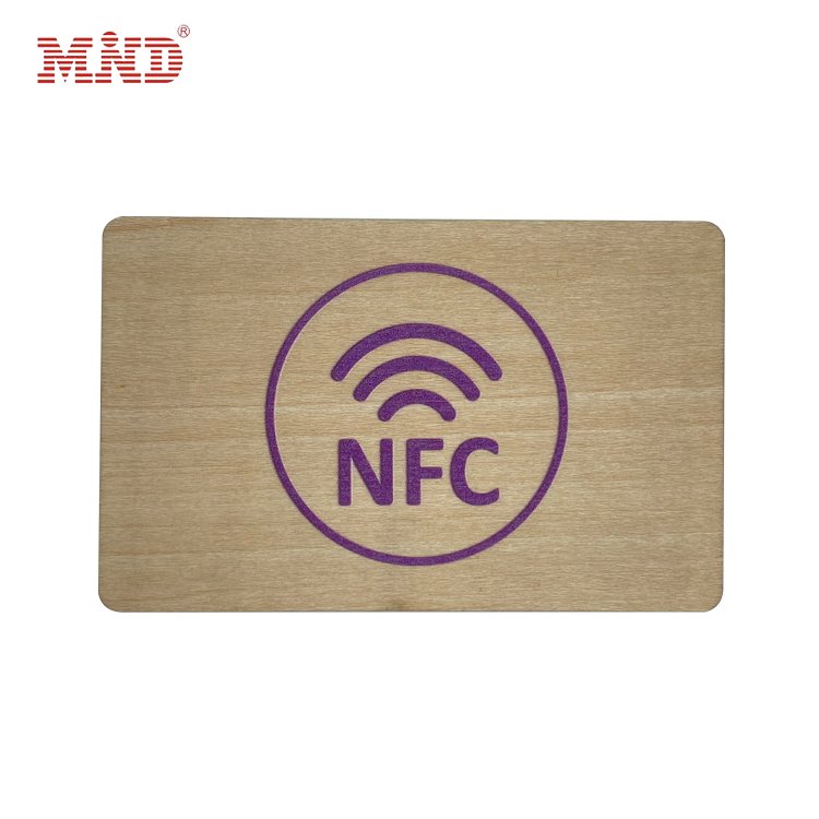 125Khz 13.56Mhz Access Control Hotel Key Card RFID NFC Wooden Chip Card