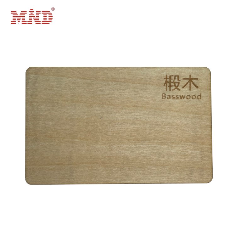 125Khz 13.56Mhz Access Control Hotel Key Card RFID NFC Wooden Chip Card