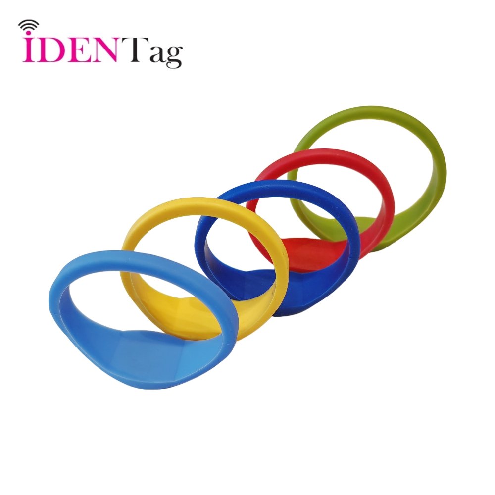 Hot Sale 13.56MHz NFC Smart Wristband Waterproof Passive RFID Silicone Bracelet With Access Control Cards