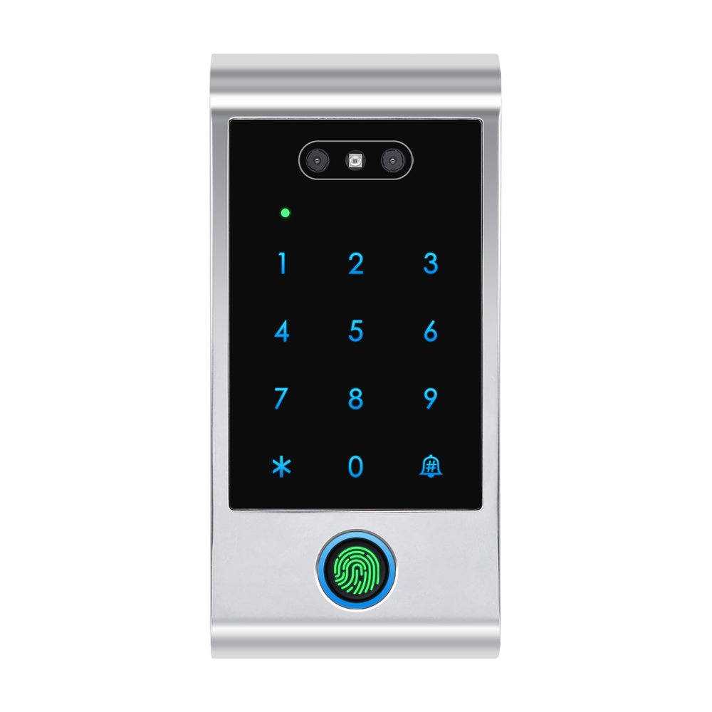 IP66 TTLock BLE/WiFi smart face recognition door access control security system Android outdoor fingerprint reader OEM device