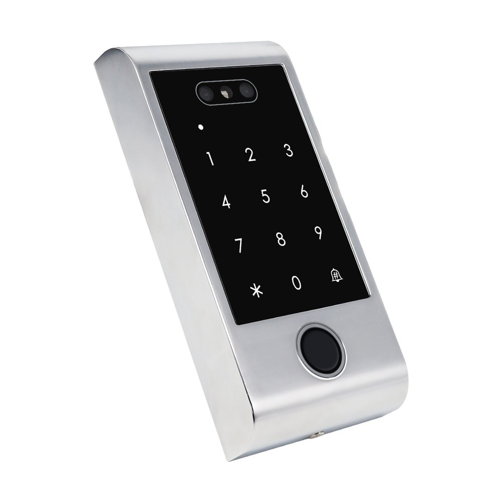IP66 TTLock BLE/WiFi smart face recognition door access control security system Android outdoor fingerprint reader OEM device